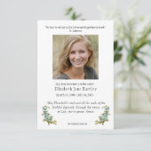 Carte De Remerciements Vierge catholique Marie Sympathy Funérailles (Debout devant)