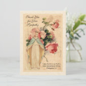 Carte De Remerciements Vierge Marie Condolence religieuse catholique (Debout devant)