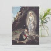 Carte De Remerciements Vierge Marie de Lourdes (Debout devant)