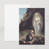 Carte De Remerciements Vierge Marie de Lourdes (Devant / Derrière)