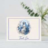 Carte De Remerciements Vierge Marie Funérailles catholiques romaines (Debout devant)