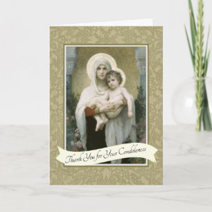 Carte De Remerciements Vierge Marie Jésus Catholique Remerciements de co