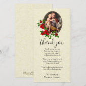 Carte De Remerciements Vierge Marie Jésus Condolence religieuse (Devant / Derrière)