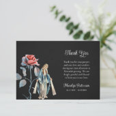 Carte De Remerciements Vierge Marie Rose unique Romain Catholique (Debout devant)