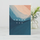 Carte de remerciements vierge moderne unique (Debout devant)