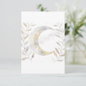 Carte De Remerciements Vignes et Lune (Debout devant)