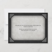 Carte De Remerciements Viking Celtic Gamer Mariage (Dos)