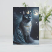 Carte De Remerciements Vinatge Royal Cat (Debout devant)