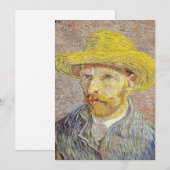 Carte De Remerciements Vincent van Gogh - Autoportrait avec Casquette de  (Devant / Derrière)