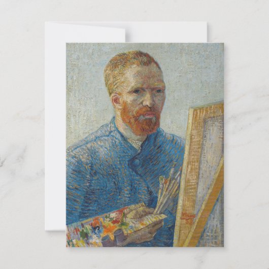Carte De Remerciements Vincent Van Gogh - Autoportrait comme peintre (Devant)