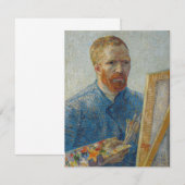Carte De Remerciements Vincent Van Gogh - Autoportrait comme peintre (Devant / Derrière)