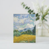 Carte De Remerciements Vincent van Gogh - Champ de blé avec cyprès (Debout devant)
