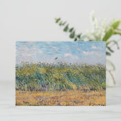 Carte De Remerciements Vincent van Gogh - Champ de blé avec une lark (Debout devant)