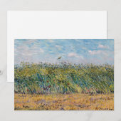 Carte De Remerciements Vincent van Gogh - Champ de blé avec une lark (Devant / Derrière)