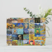 Carte De Remerciements Vincent van Gogh - chefs-d'oeuvre Mosaic Patchwork (Debout devant)