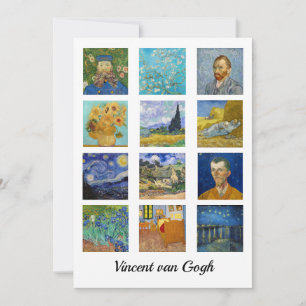 Carte De Remerciements Vincent Van Gogh - Grille des chefs-d'oeuvre