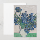 Carte De Remerciements Vincent van Gogh - iris (Devant / Derrière)