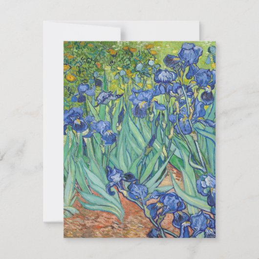 Carte De Remerciements Vincent Van Gogh - Iris 1889 (Devant)