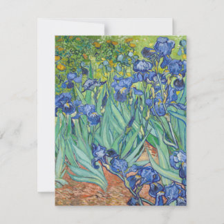 Carte De Remerciements Vincent Van Gogh - Iris 1889