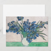 Carte De Remerciements Vincent van Gogh - Irises (Devant / Derrière)