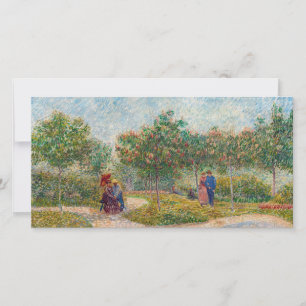 Carte De Remerciements Vincent van Gogh - Jardin à Montmarte avec les ama