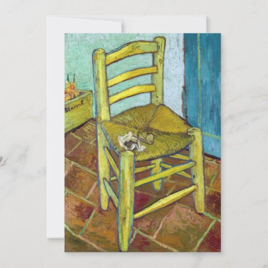 Carte De Remerciements Vincent van Gogh - La Chaise de Van Gogh (Devant)
