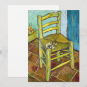 Carte De Remerciements Vincent van Gogh - La Chaise de Van Gogh (Devant / Derrière)