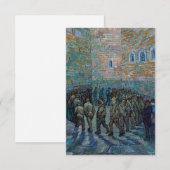 Carte De Remerciements Vincent van Gogh - La cour de la prison (Devant / Derrière)