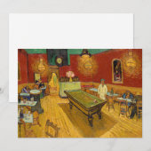 Carte De Remerciements Vincent van Gogh - Le Night Café (Devant / Derrière)