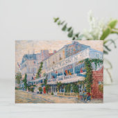 Carte De Remerciements Vincent van Gogh - Le Restaurant de la Sirene (Debout devant)