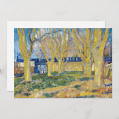 Carte De Remerciements Vincent van Gogh - Le Train Bleu (Devant / Derrière)