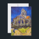 Carte De Remerciements Vincent van Gogh - L'église d'Auvers<br><div class="desc">L'église d'Auvers / l'Eglise à Auvers-sur-oise par Vincent Van Gogh en 1890</div>