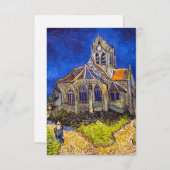 Carte De Remerciements Vincent van Gogh - L'église d'Auvers (Devant / Derrière)