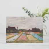Carte De Remerciements Vincent van Gogh - Lits à fleurs en Hollande (Debout devant)