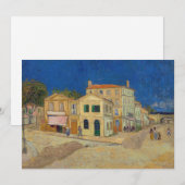 Carte De Remerciements Vincent van Gogh - Maison Jaune / Rue (Devant / Derrière)