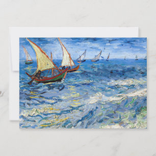Carte De Remerciements Vincent van Gogh - Marine près de Saintes-Maries