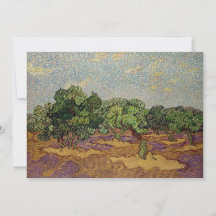 Carte De Remerciements Vincent van Gogh - Olive Trees