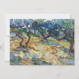 Carte De Remerciements Vincent van Gogh - Oliviers : Ciel bleu brillant