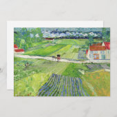 Carte De Remerciements Vincent van Gogh - Paysage avec Carrosse & Train (Devant / Derrière)