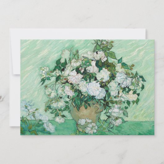Carte De Remerciements Vincent van Gogh - Rose (Devant)