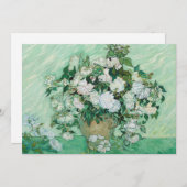 Carte De Remerciements Vincent van Gogh - Rose (Devant / Derrière)