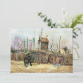 Carte De Remerciements Vincent van Gogh - Scène de rue à Montmartre (Debout devant)