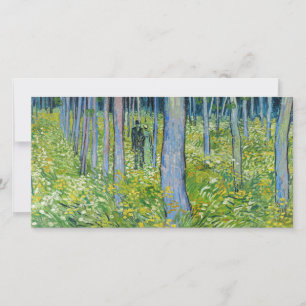 Carte De Remerciements Vincent van Gogh - Sous-bois avec deux personnages