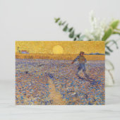 Carte De Remerciements Vincent van Gogh - Sower avec réglage Sun (Debout devant)
