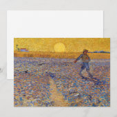 Carte De Remerciements Vincent van Gogh - Sower avec réglage Sun (Devant / Derrière)