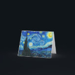 Carte De Remerciements Vincent Van Gogh - Starry Night<br><div class="desc">Vincent Van Gogh - Starry Night</div>