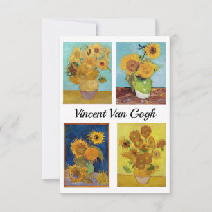 Carte De Remerciements Vincent Van Gogh Sunflowers Serie