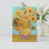 Carte De Remerciements Vincent Van Gogh - Vase avec douze tournesols (Debout devant)