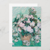 Carte De Remerciements Vincent Van Gogh - Vase avec Roses, 1890 (Devant / Derrière)