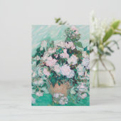Carte De Remerciements Vincent Van Gogh - Vase avec Roses, 1890 (Debout devant)